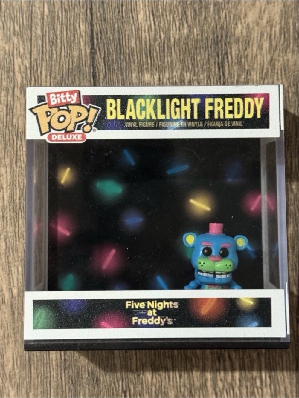 Funko Blacklight Freddy Vinyl Figure - Blue, Green & Pink